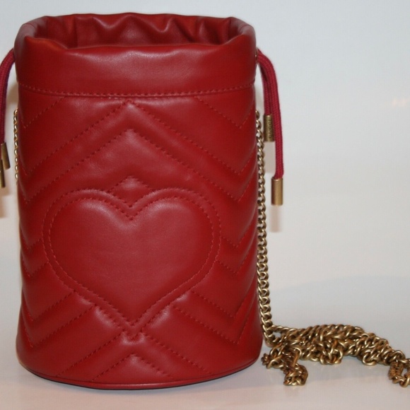 Gucci GG Marmont Matelasse Bucket Bag Crossbody - Picture 5 of 10